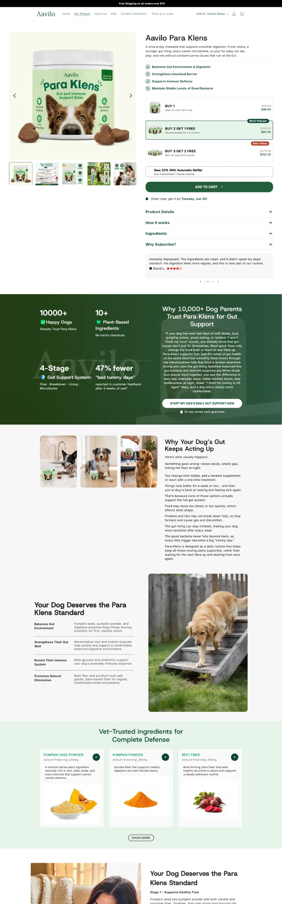 Aavilo Storefront Desktop Web Design